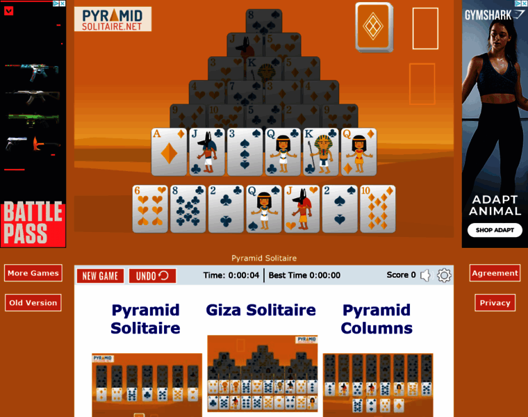 Pyramidsolitaire.net thumbnail