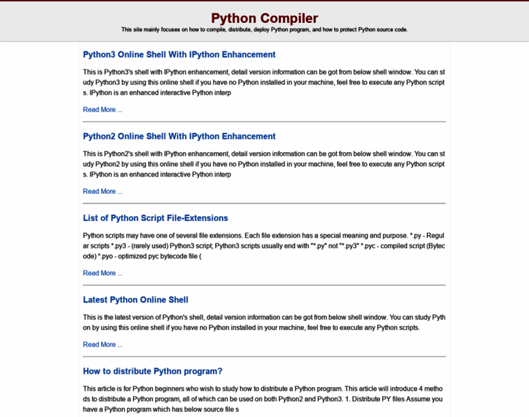 Python-compiler.com thumbnail