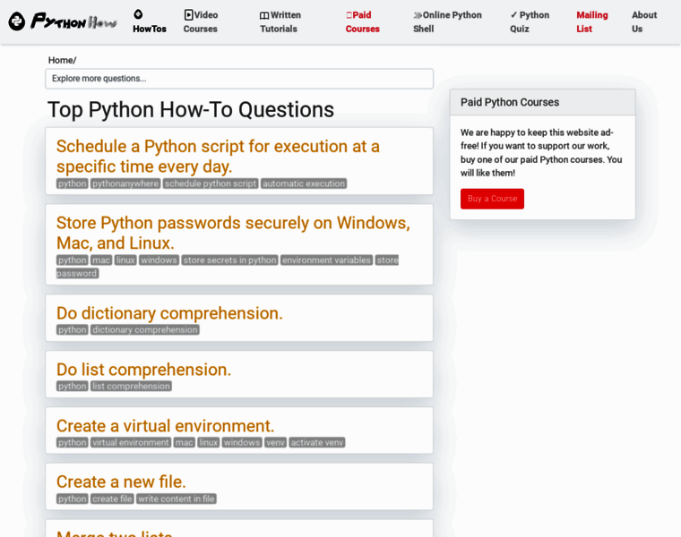 Pythonhow.com thumbnail