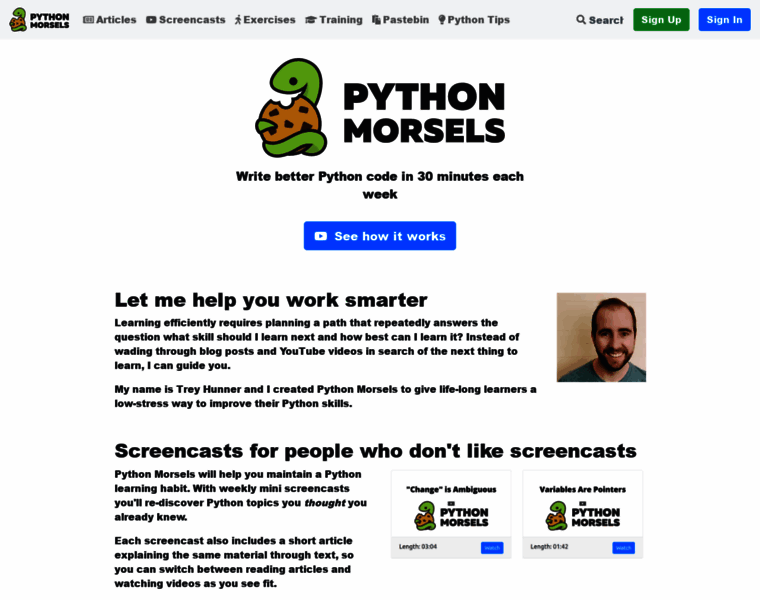 Pythonmorsels.com thumbnail