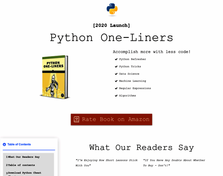 Pythononeliners.com thumbnail