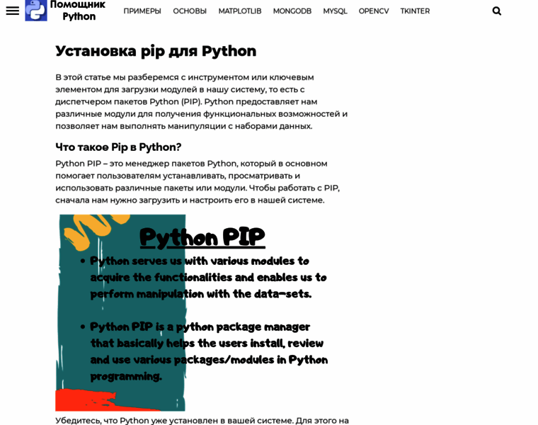 Pythonpip.ru thumbnail