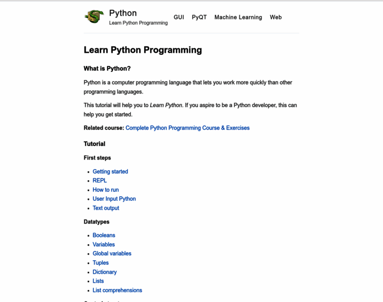 Pythonprogramminglanguage.com thumbnail