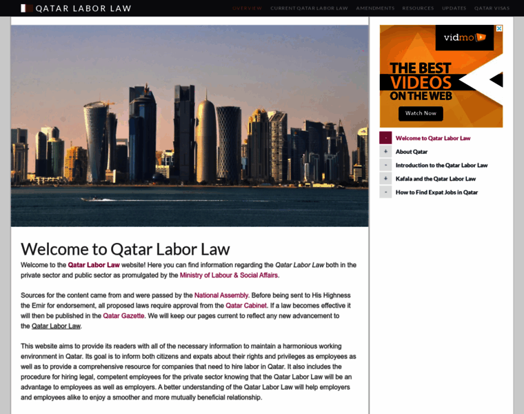 Qatarlaborlaw.com thumbnail