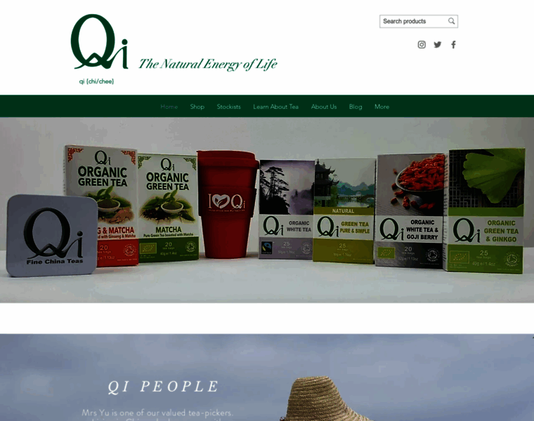 Qi-teas.com thumbnail