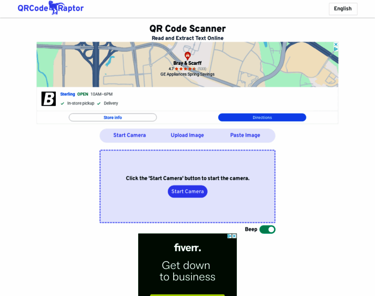 qrcoderaptor.com at WI. QR Code Scanner & Decoder - QR Code To Text ...