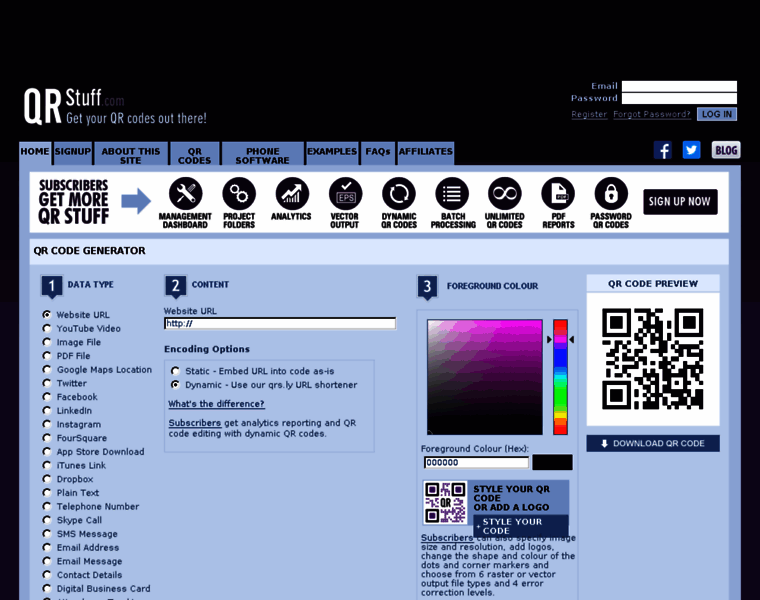 Qrstuff.org thumbnail Qrstuff.org thumbnail