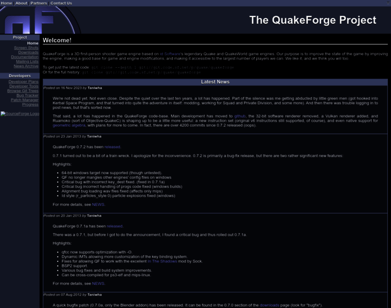 Quakeforge.net thumbnail