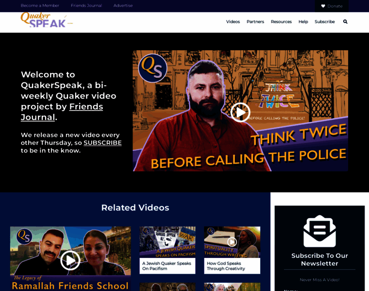 Quakerspeak.com thumbnail
