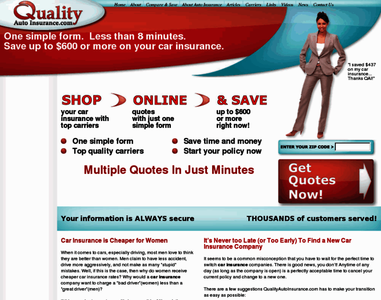 Qualityautoinsurance.com thumbnail