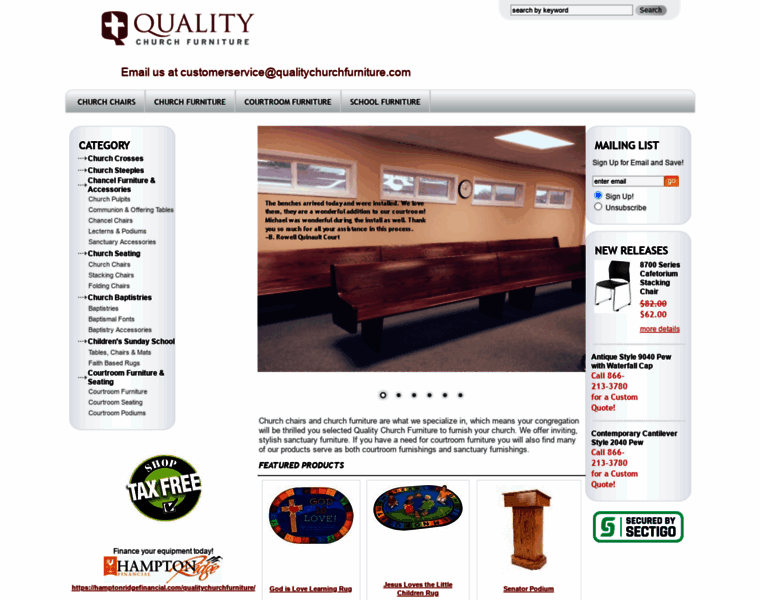 Qualitychurchfurniture.com thumbnail
