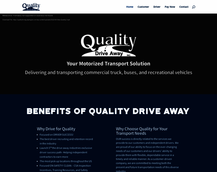 Qualitydriveaway.com thumbnail