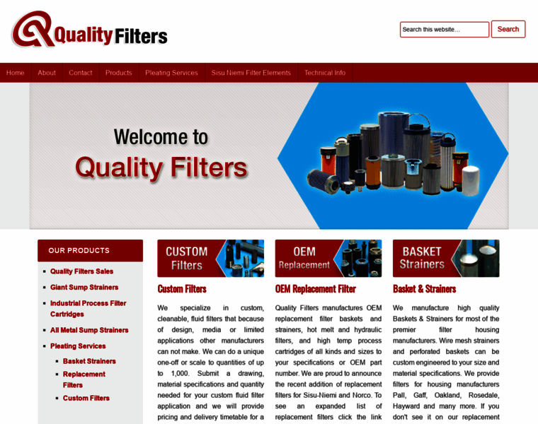 Qualityfiltersinc.com thumbnail
