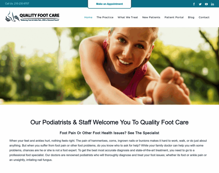 Qualityfootcare.com thumbnail