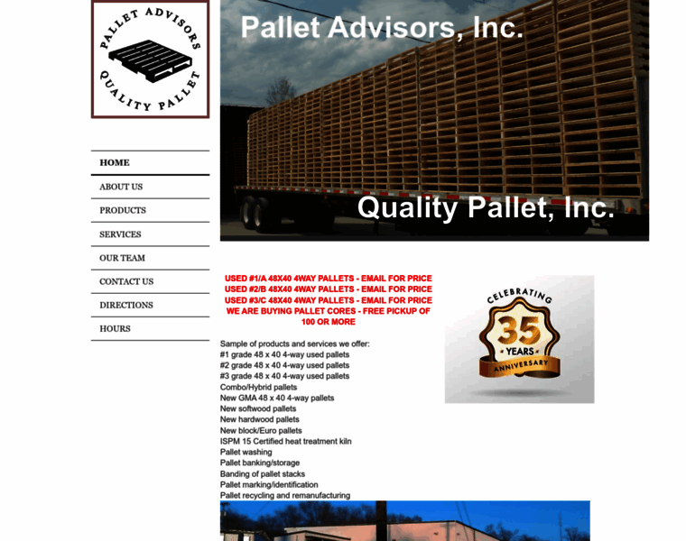 Qualitypalletadvisors.com thumbnail