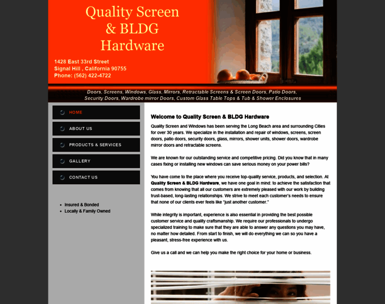 Qualityscreenandwindow.com thumbnail