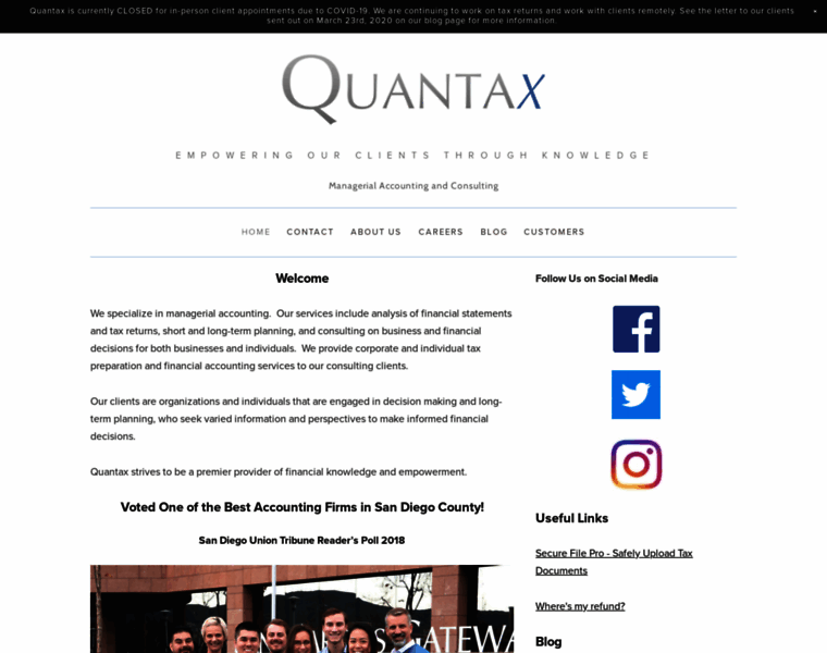 Quantax.us thumbnail