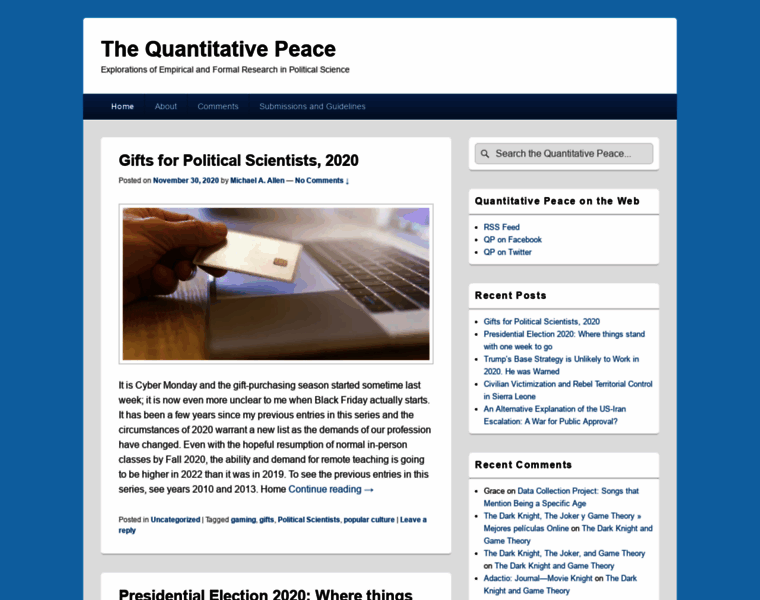 Quantitativepeace.com thumbnail