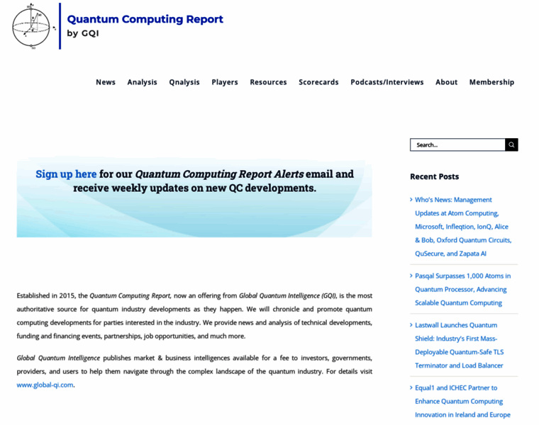 Quantumcomputingreport.com thumbnail