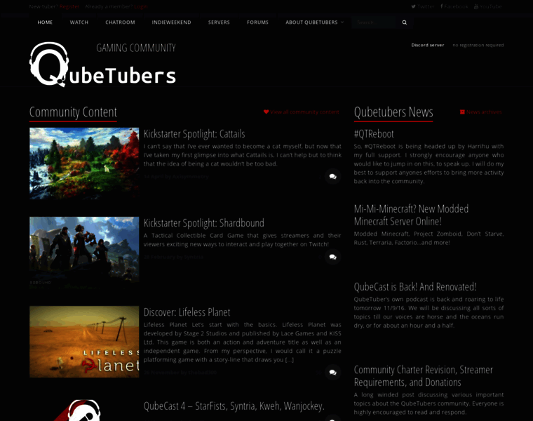 Qubetubers.com thumbnail