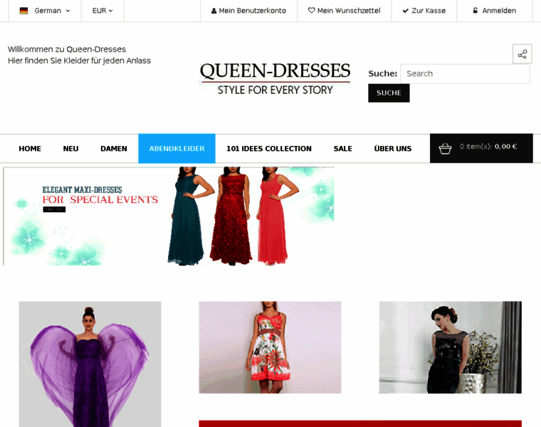 Queen-dresses.de thumbnail