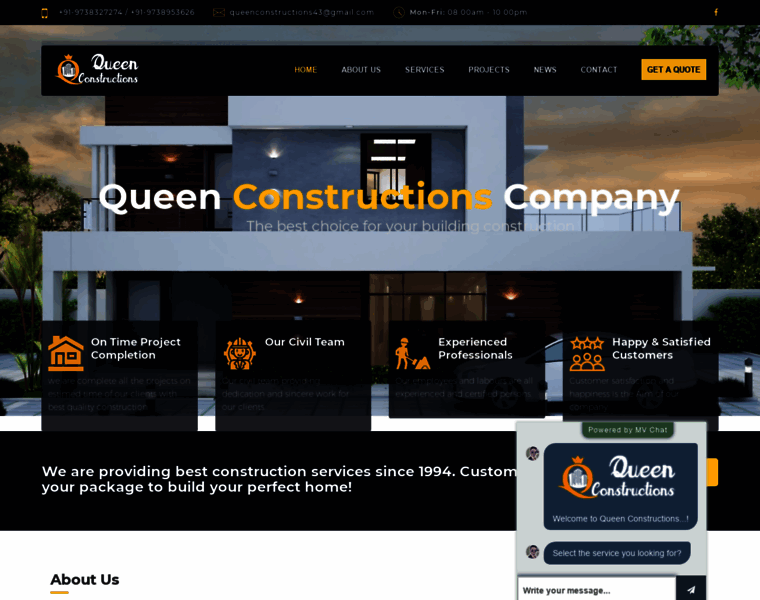 Queenconstructions.in thumbnail