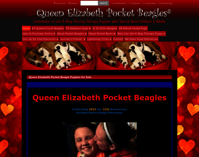 Queenelizabethpocketbeagles.com thumbnail