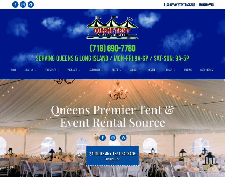 Queens-tent-rentals.com thumbnail