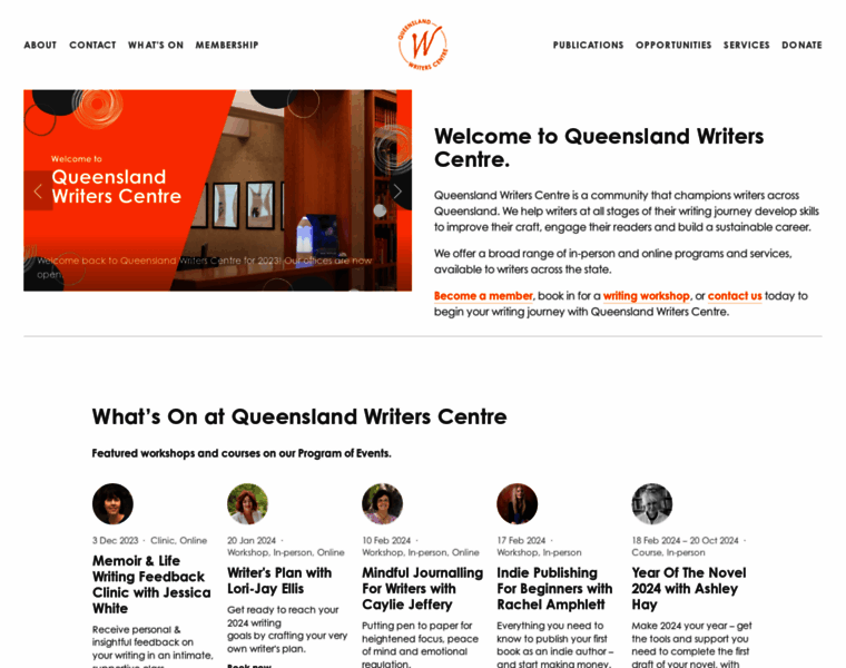 Queenslandwriters.org.au thumbnail