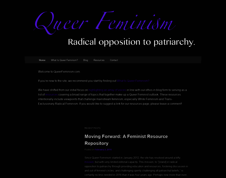 Queerfeminism.com thumbnail