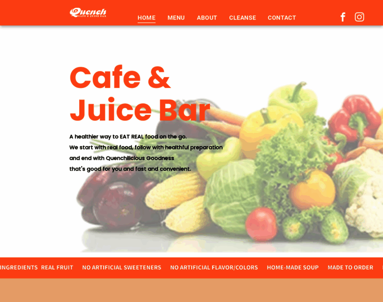 Quenchjuicecafe.com thumbnail