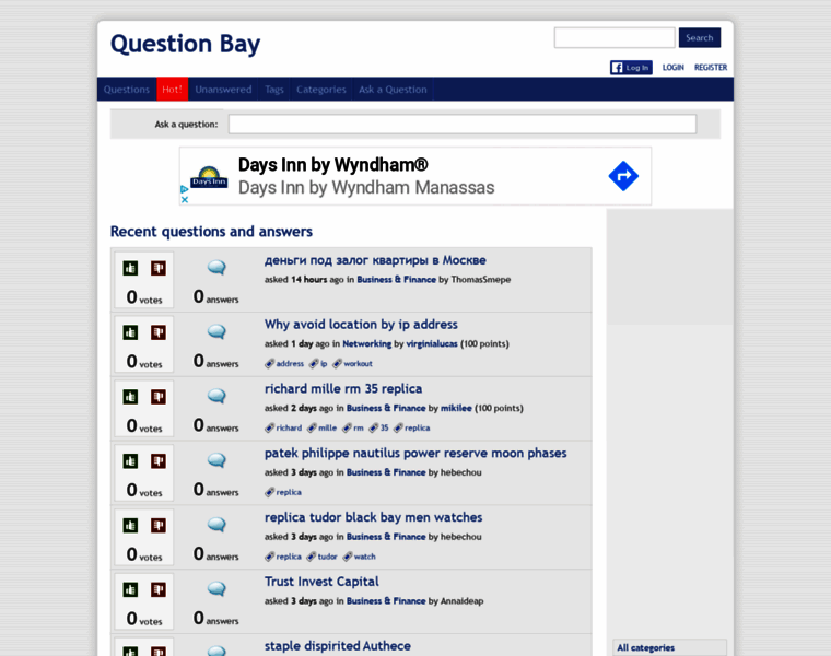 Questionbay.com thumbnail
