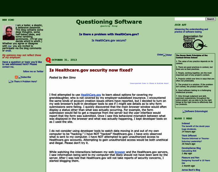 Questioningsoftware.com thumbnail