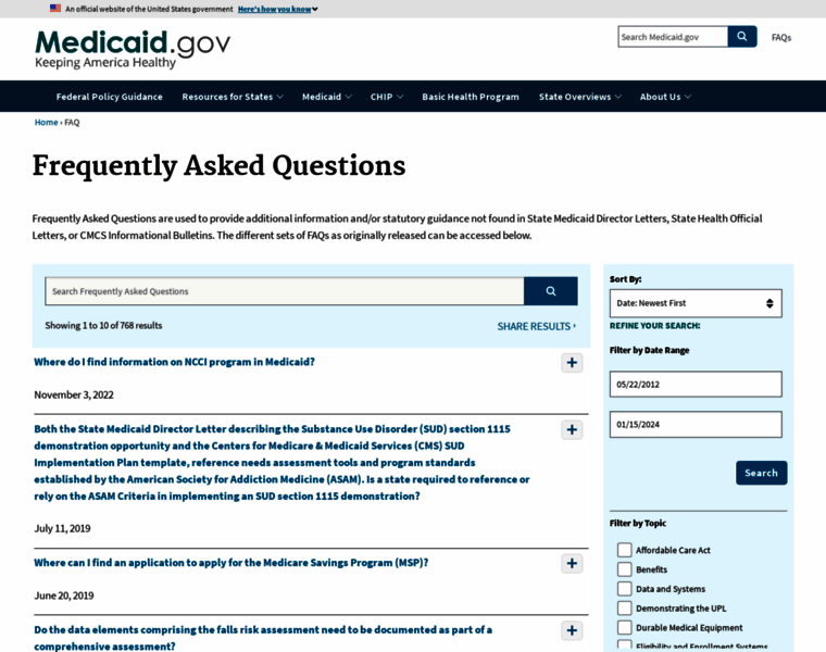 Questions.medicaid.gov thumbnail