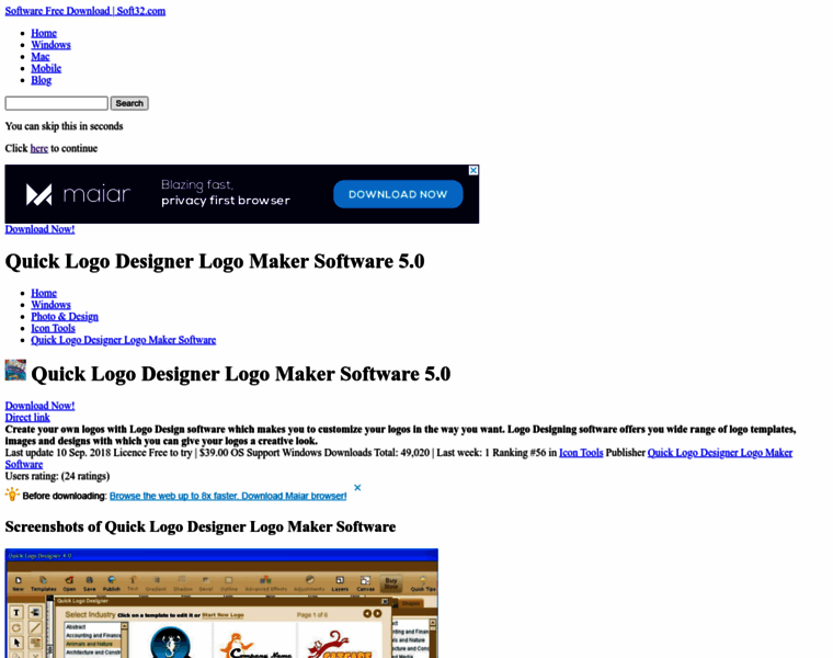 Quick-logo-designer-logo-maker-software.soft32.com thumbnail