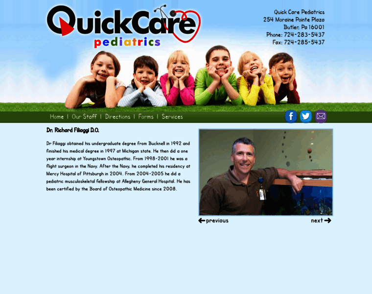 Quickcarepediatrics.com thumbnail