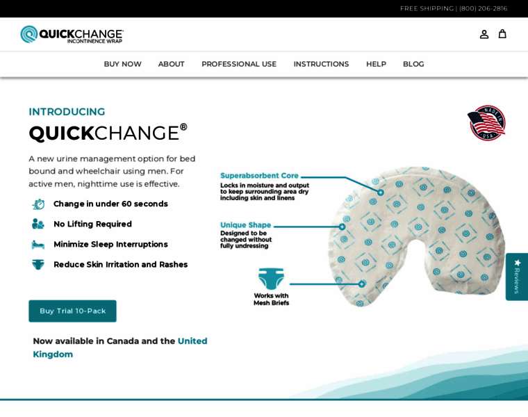 quickchange.com at WI. QuickChange Men's Maximum Absorbency ...