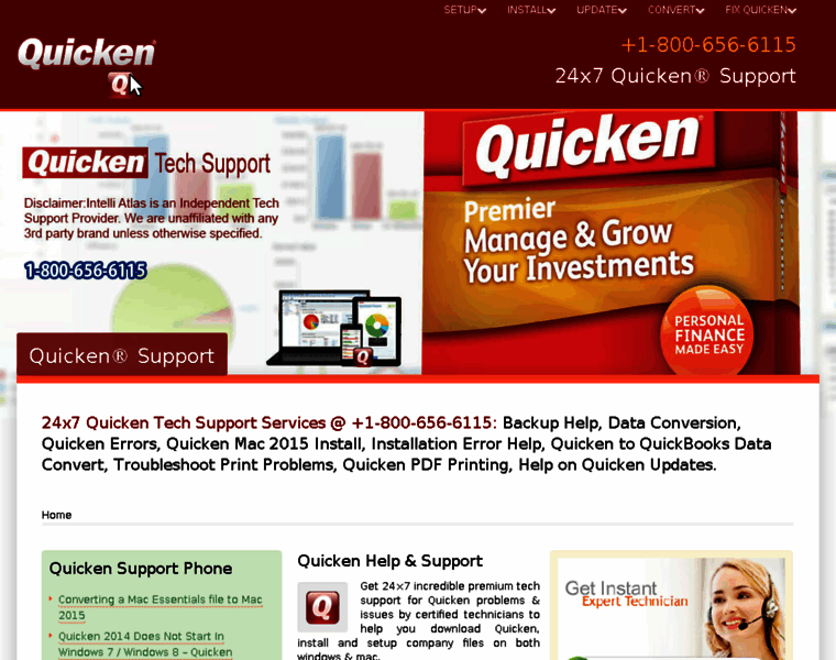 Quicken-help.com thumbnail