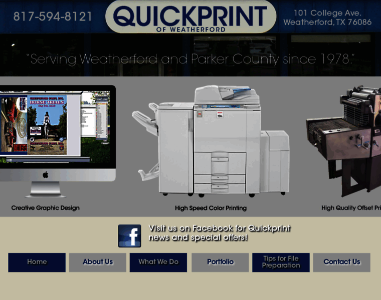 Quickprintofweatherford.com thumbnail