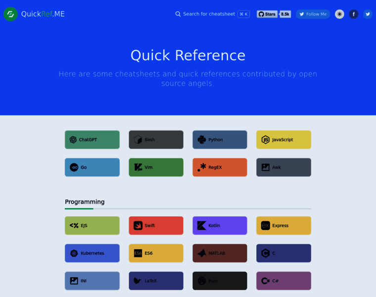 Quickref.me thumbnail