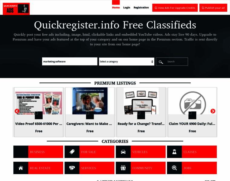 Quickregister.info thumbnail