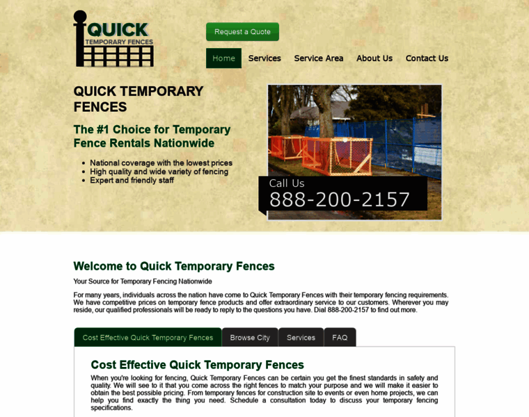 Quicktemporaryfences.com thumbnail