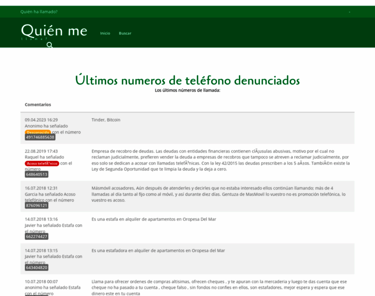 Quien-me-llama.com thumbnail Quien-me-llama.com thumbnail