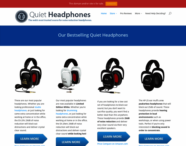 Quietheadphones.com thumbnail
