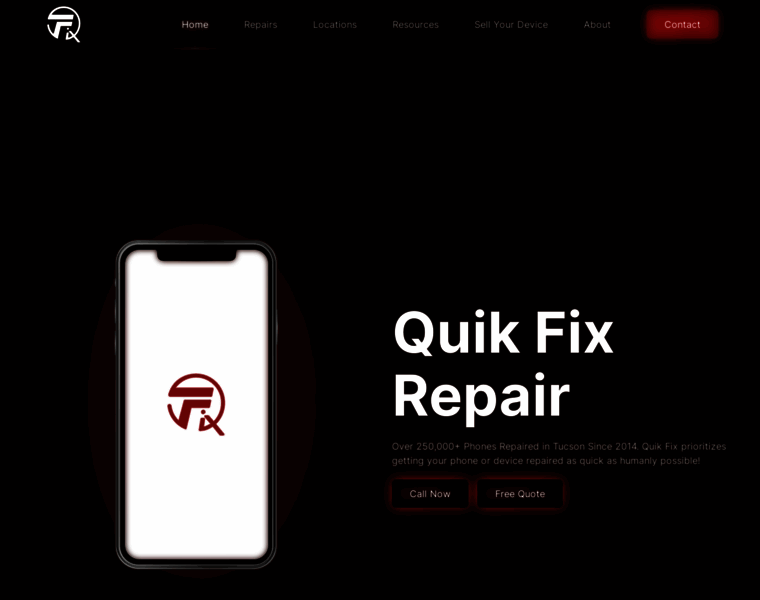 Quikfixiphonerepair.com thumbnail