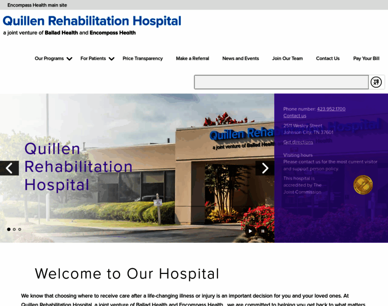 Quillenrehabilitationhospital.com thumbnail