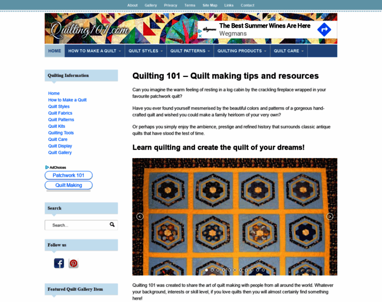 Quilting101.com thumbnail