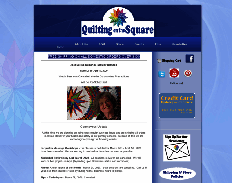 Quiltingonthesquare.com thumbnail