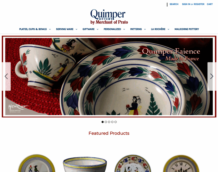Quimperfrenchpottery.com thumbnail