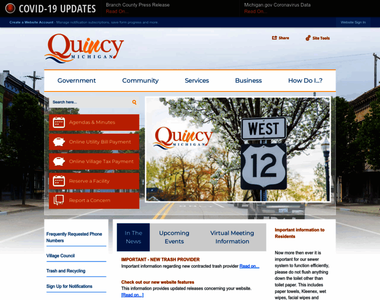 Quincy-mi.org thumbnail